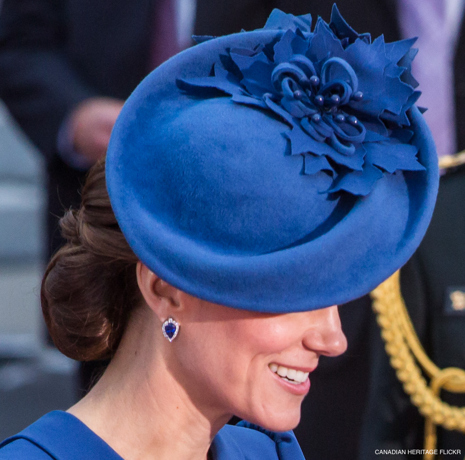 Kate Middleton's blue earrings in Canada