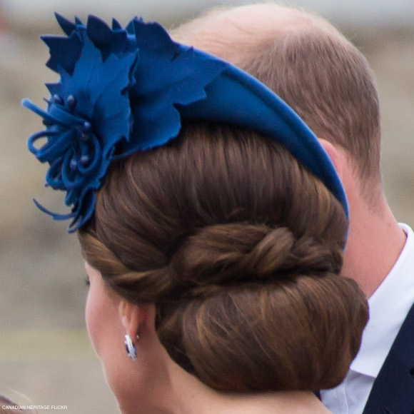 Kate Middleton's blue hat in Canada