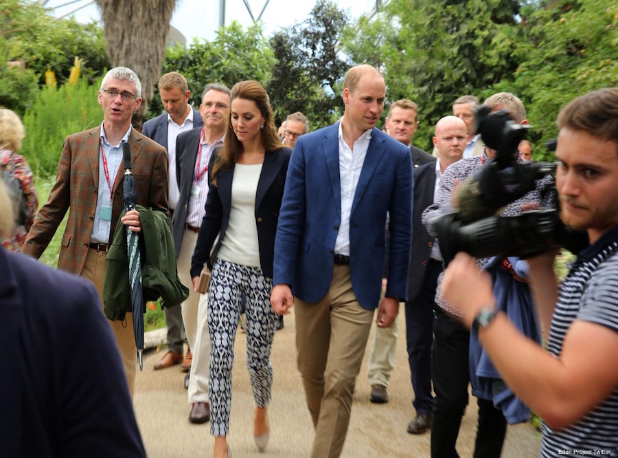 William and Kate at the Eden Project in Cornwall