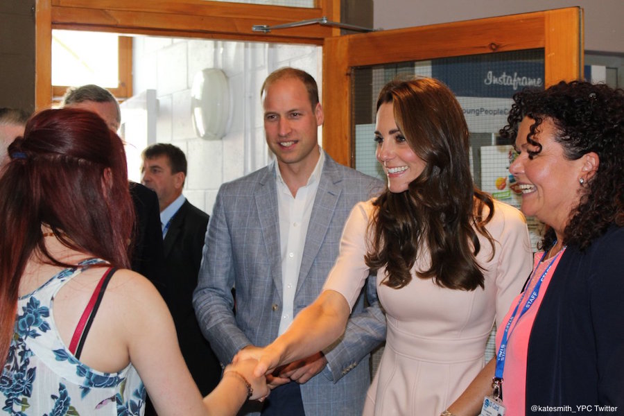 William and Kate visiting Zebs, run by Young People Cornwall