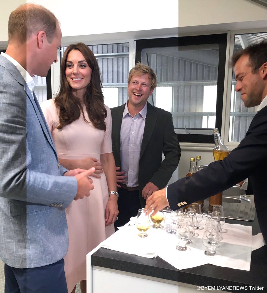 William & Kate sampling cyder in Cornwall