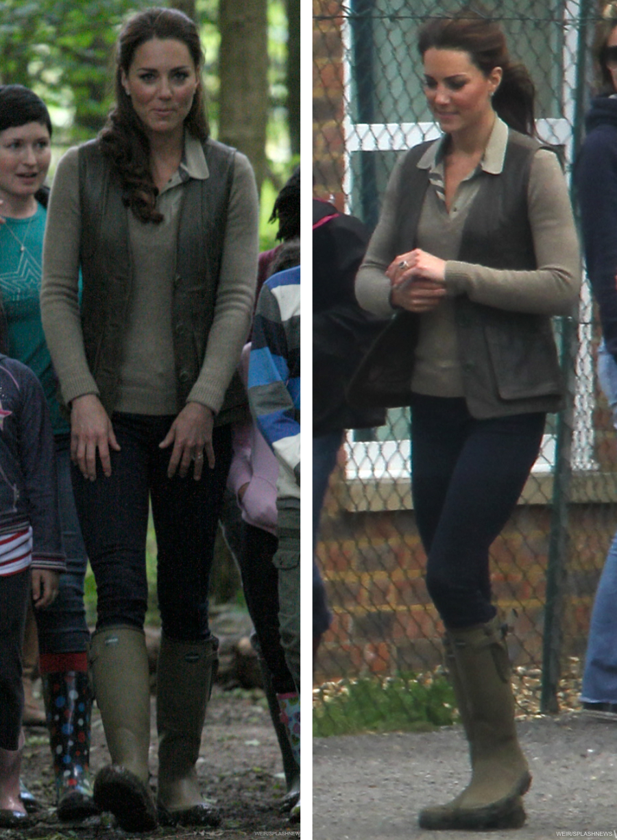 Kate Middleton Le Chameau Vierzonord Rain Boots in Vert