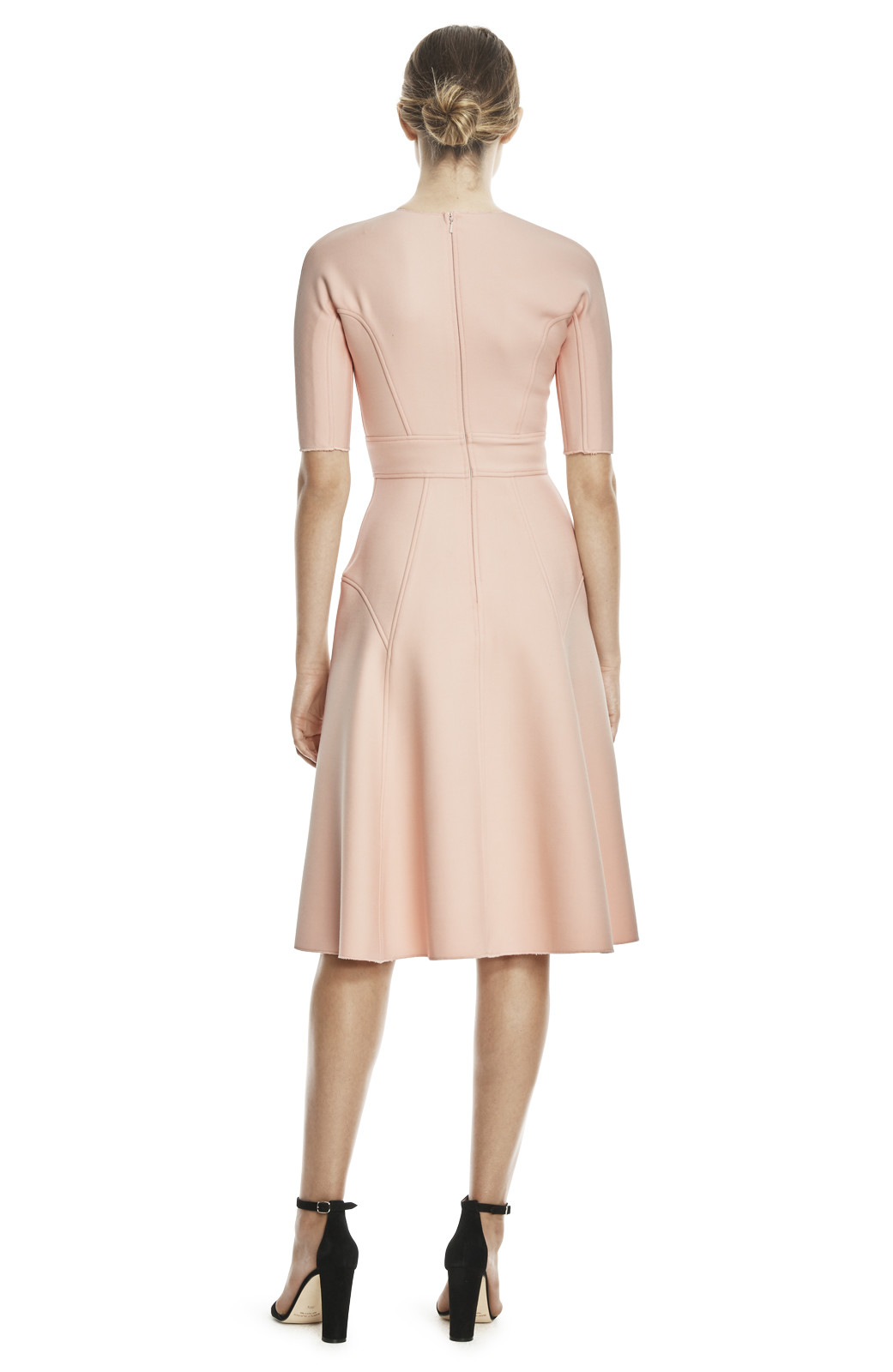 Kate Middleton wearing Lela Rose blush pink dress Kate Middleton