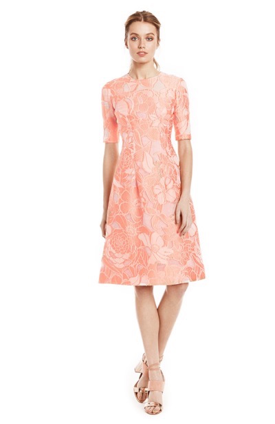 Lela Rose blush pink dress ...