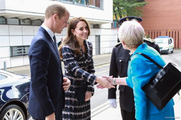 Prince William and Kate Middleton visit the University of Manchester