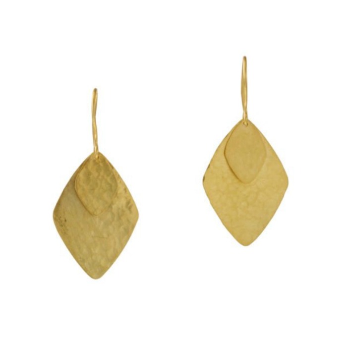 Pippa Small Large Kite Earrings in Gold