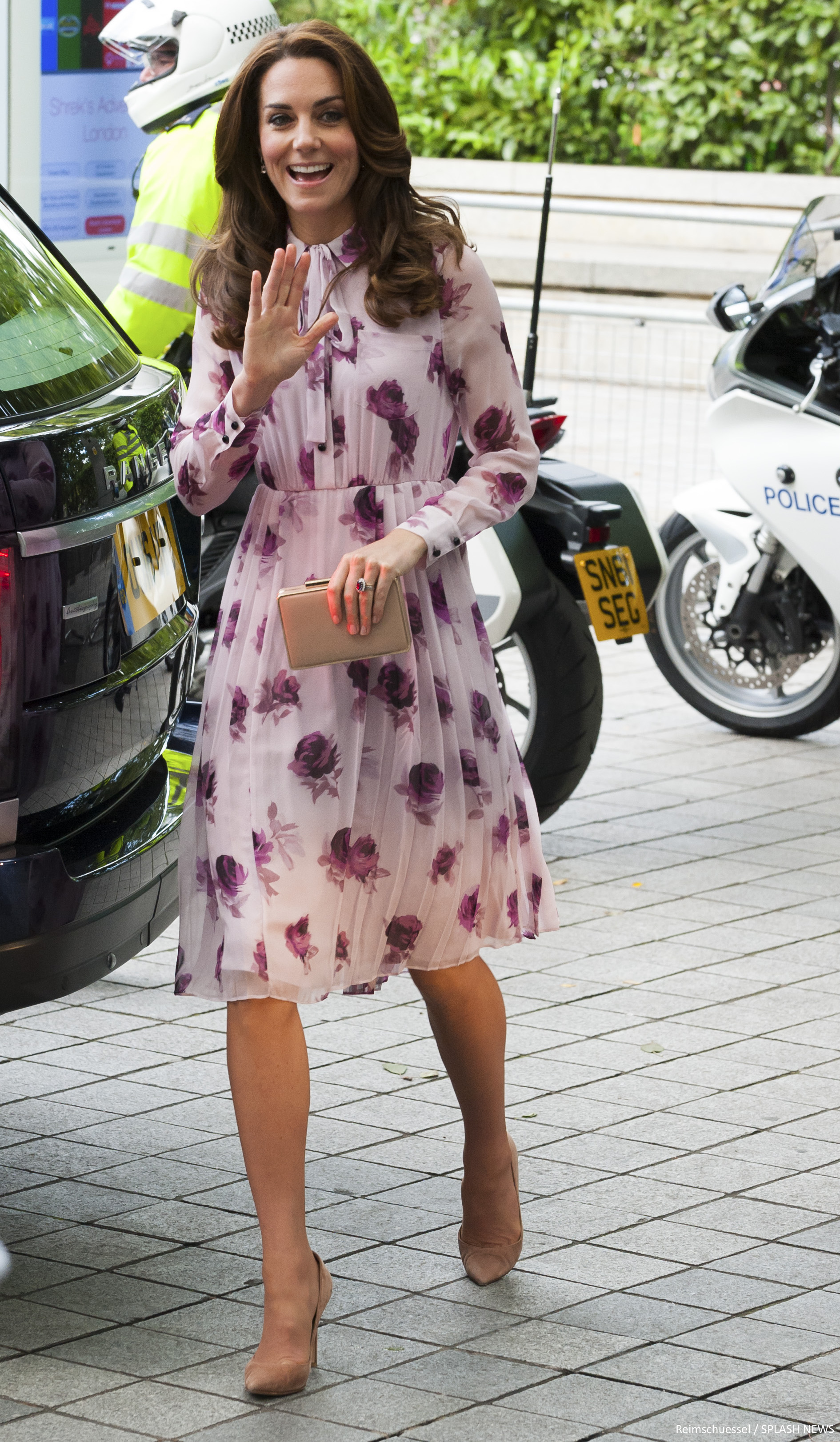 Kate Middleton's Kate Spade Encore Rose Chiffon Dress