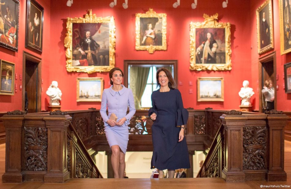 Kate Middleton views Paintings at the Mauritshuis museum