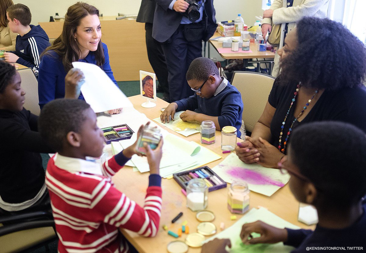 William and Kate visiting Child Bereavement UK