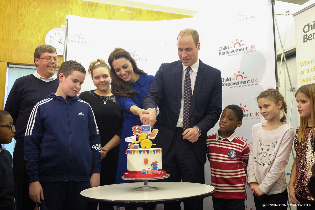 William and Kate visit Child Bereavement UK