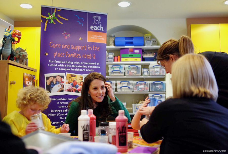 Kate Middleton visiting EACH Hospice in Quidenham