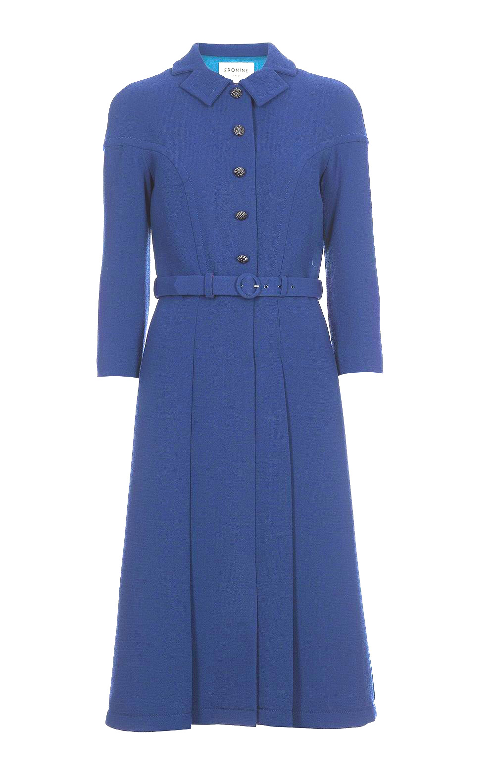 light blue coat dress