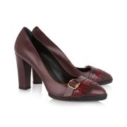 Kate Middleton's leather block heeled pumps by Tod's