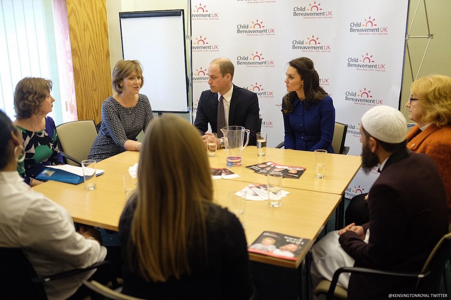 William and Kate visit Child Bereavement UK