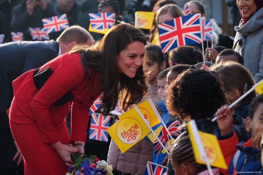 Kate Middleton visits Mitchell Brook Primary School in London to launch Children's Mental Health Week at Place2Be's Big Assembly