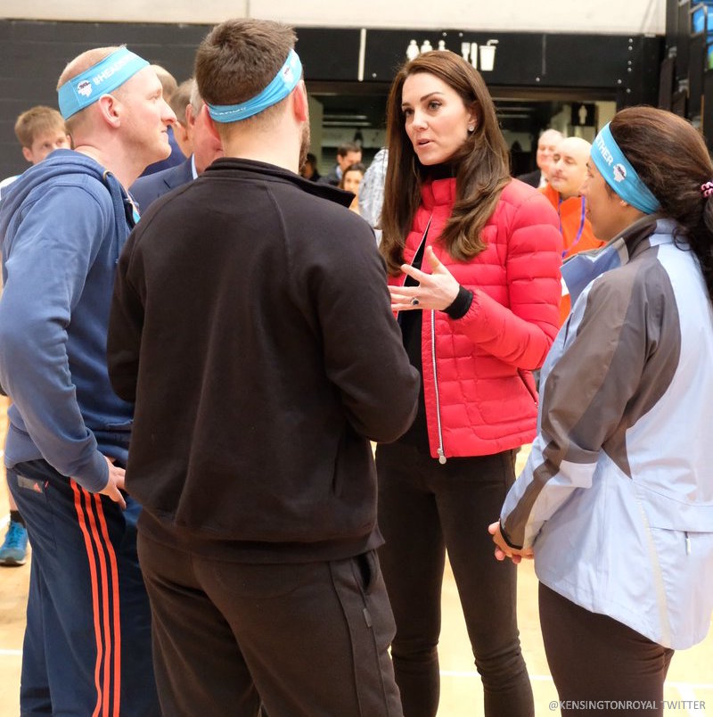 Kate chats to Heads Together runners