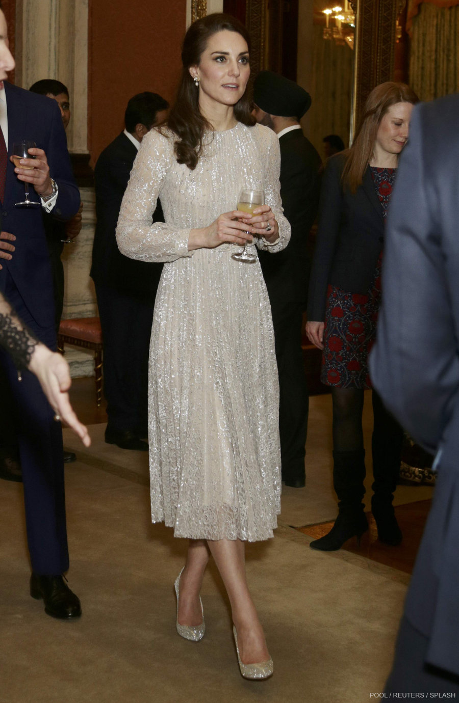 Kate wears a glittering dress to help launch the UK-India Year of Culture 2017