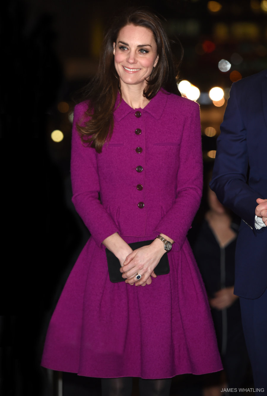 Kate Middleton wearing Oscar de la Renta