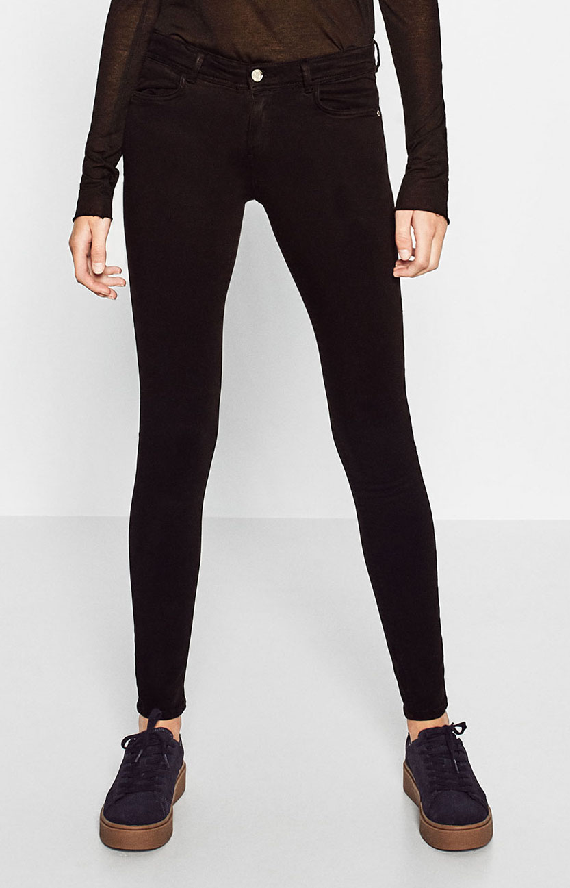 Zara Body Curve Jeggings in Black - Kate Middleton Pants - Kate's Closet