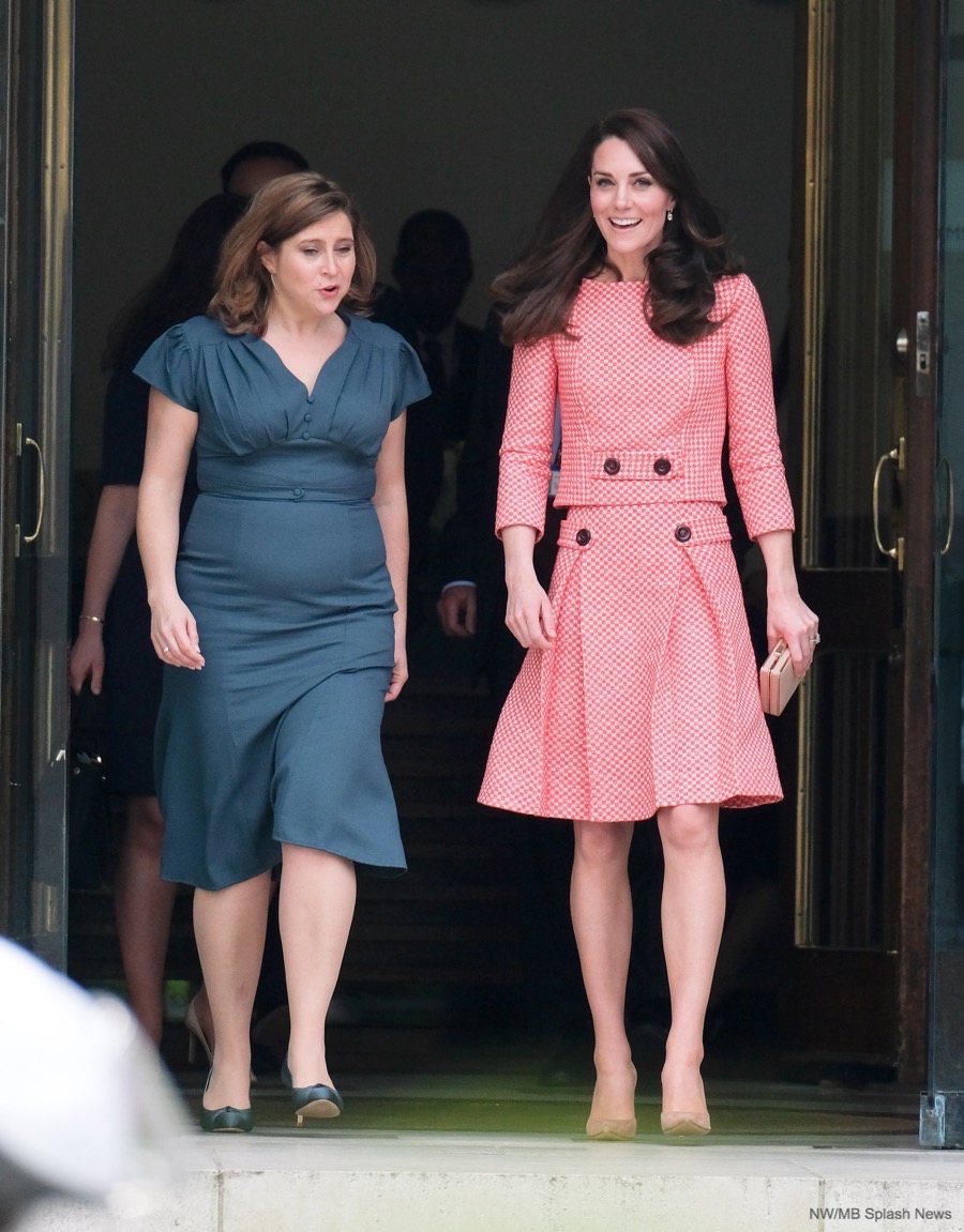 Kate in a green lace gown by Temperley London for the 2017