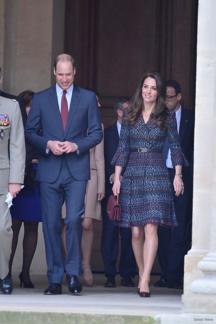 Kate Middleton's Burgundy Chanel Bag with Enamel Handle