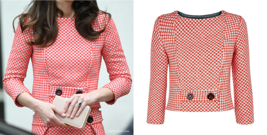 Kate Middleton pink eponine London jacket