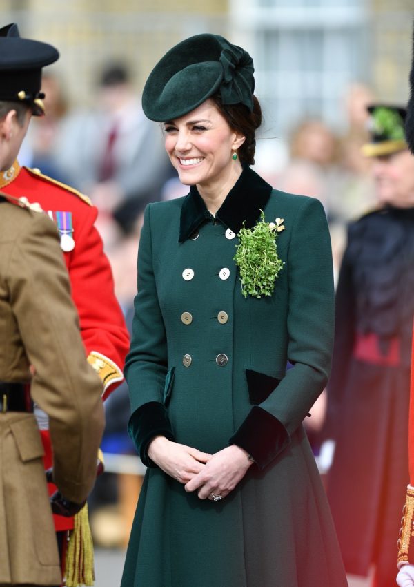 Kate Middleton wears a Catherine Walker and Co coat