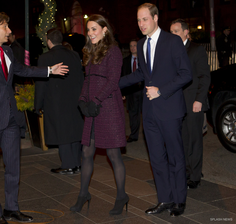 Kate Middleton in New York wearing a Seraphine Coat