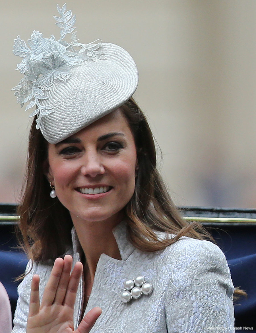 Kate wears black Alexander McQueen dress to British Embassy reception ...