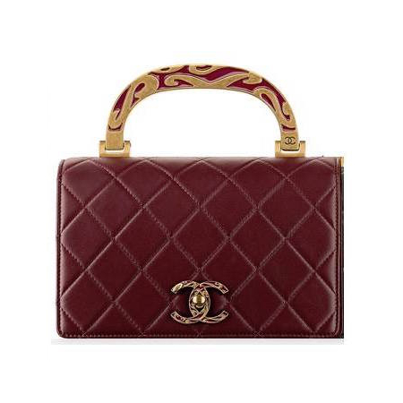 Kate Middleton's Burgundy Chanel Bag with Enamel Handle