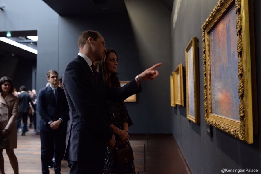 William and Kate at the Musee D'Orsay