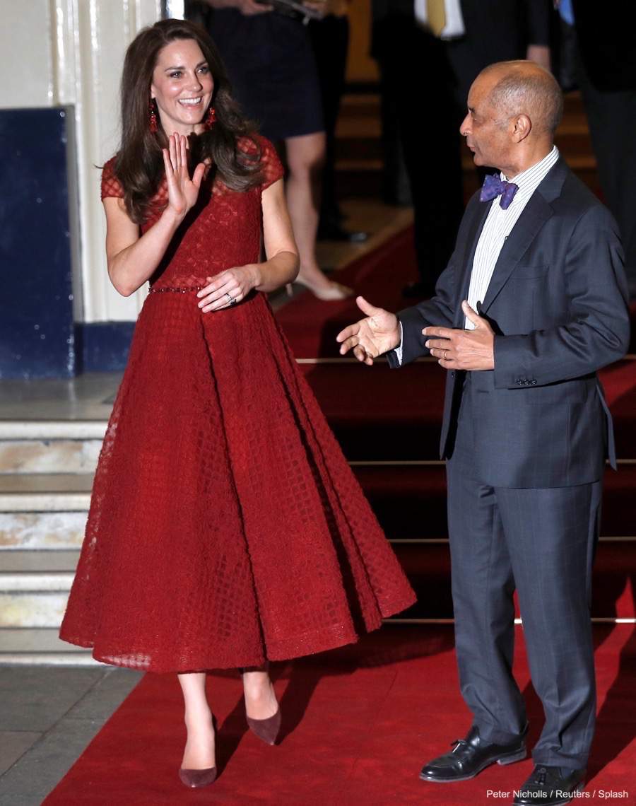 Kate chooses Marchesa Notte dress for 42nd Street musical at the Theatre Royal Drury Lane