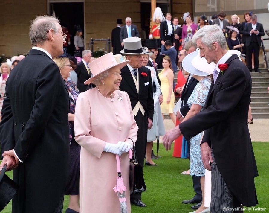 The Queen at the Garden Party in 2017