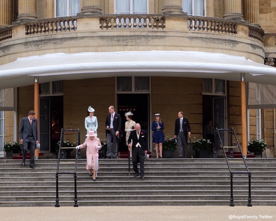 Kate Middleton and other members of the Royal Family at the 2017 Garden Party