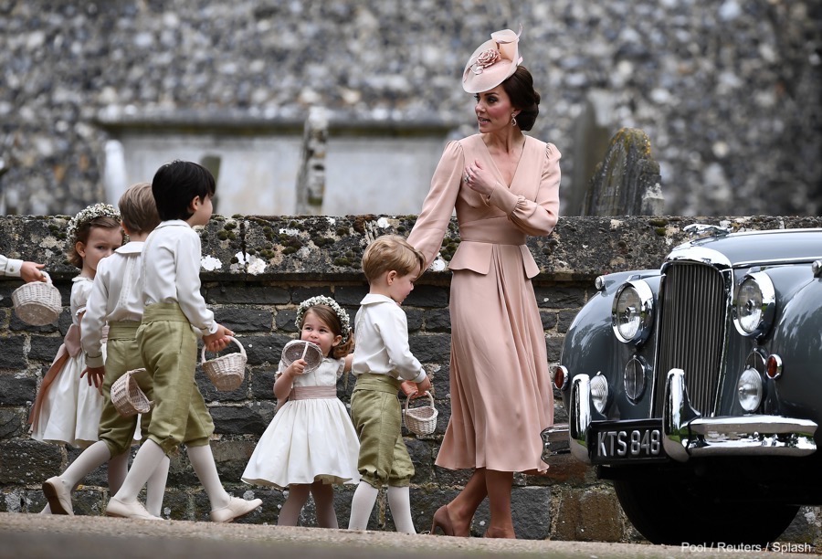 Kate Middleton at her sister Pippa Middleton's wedding