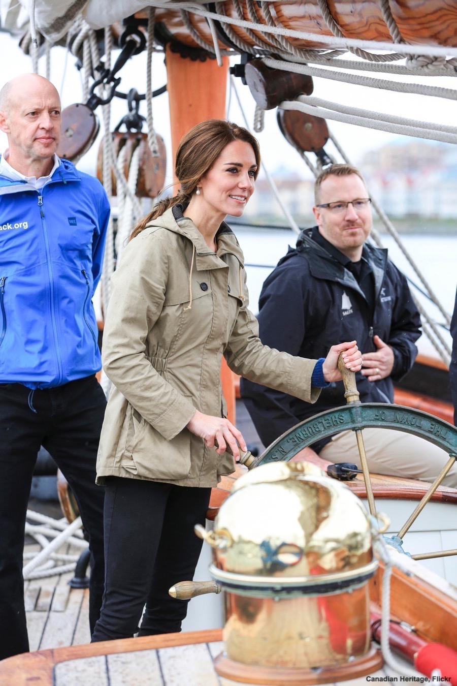 Kate Middleton wearing the Troy London jacket in Canada, 2016