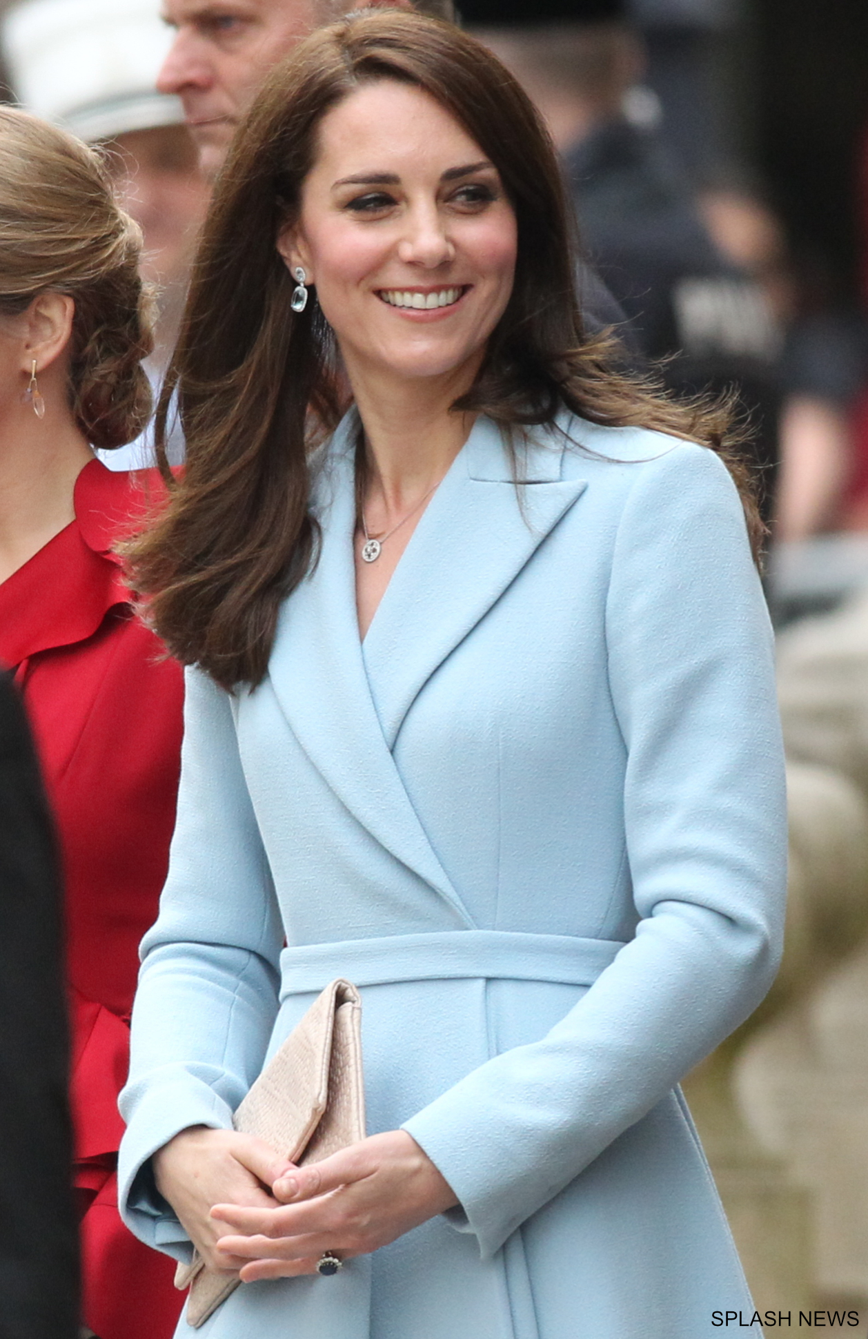 Kate Middleton wears blue Emilia Wickstead coat to visit Luxembourg