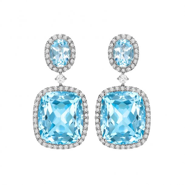 Kiki McDonough Blue Topaz Earrings