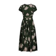 Rochas Green Floral Dress