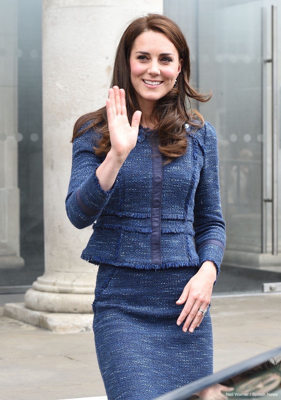 Kate Middleton wears blue tweed skirt suit to meet London Bridge attack survivors at King’s College Hospital