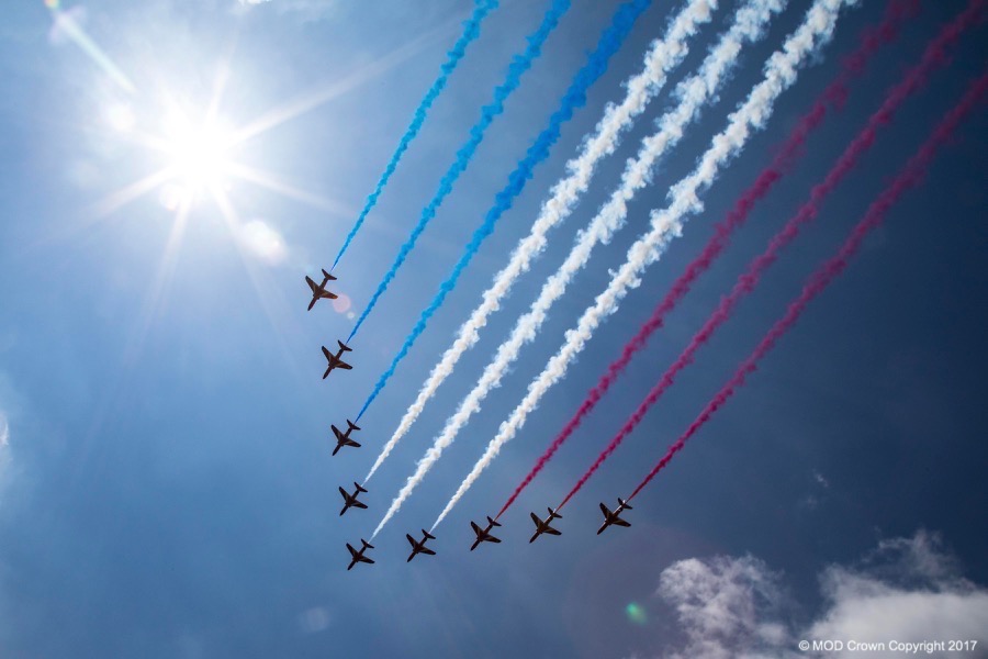 Trooping the Colour flypast