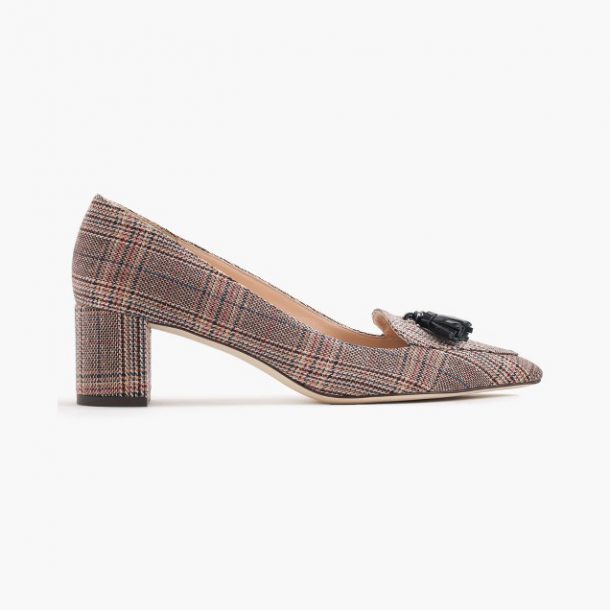 j crew plaid heels