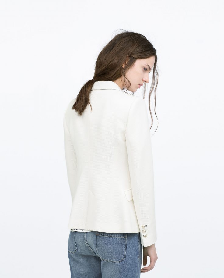 Zara white sale jacket womens