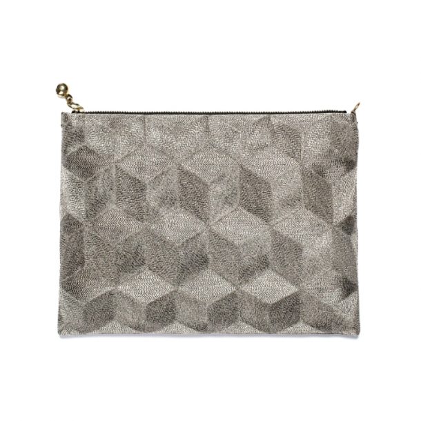 Anne Grand Clément Zip Pouch Clutch Bag