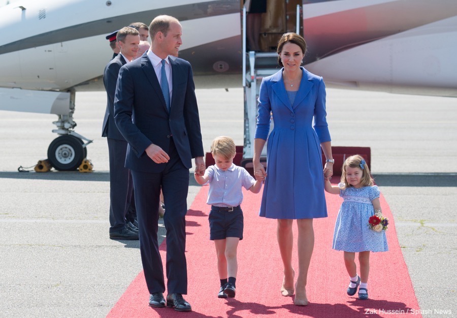 The Cambridges arrive in Berlin! The Royals landed in Germany around midday local time