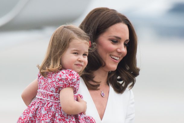 Kate Middleton and Princess Charlotte in Poland