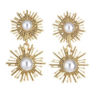 Oscar de la renta pearl earrings