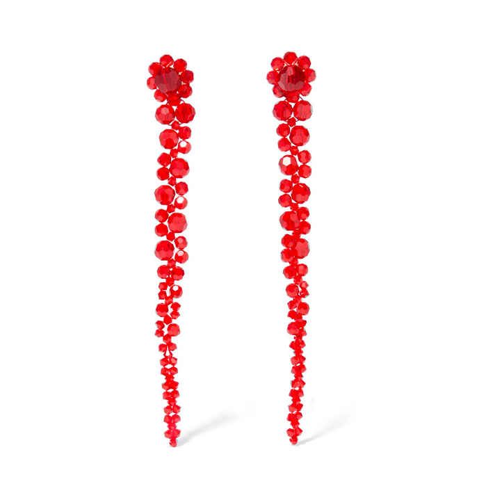 Kate Middleton wearing the Simone Rocha Crystal earrings