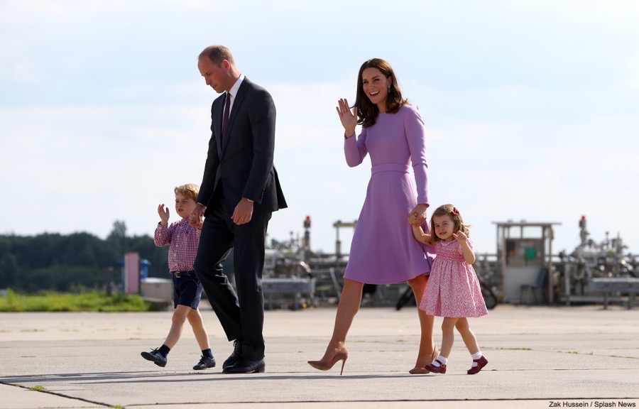 Kate looks lovely in lavender for her final day in Germany