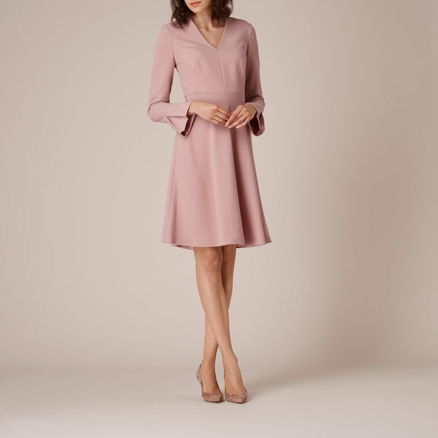 L.K. Bennett Amana Rose Dress worn by Prince George's Teacher